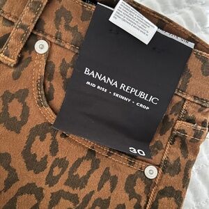 Banana Republic Skinny Leopard Print Jeans - 30